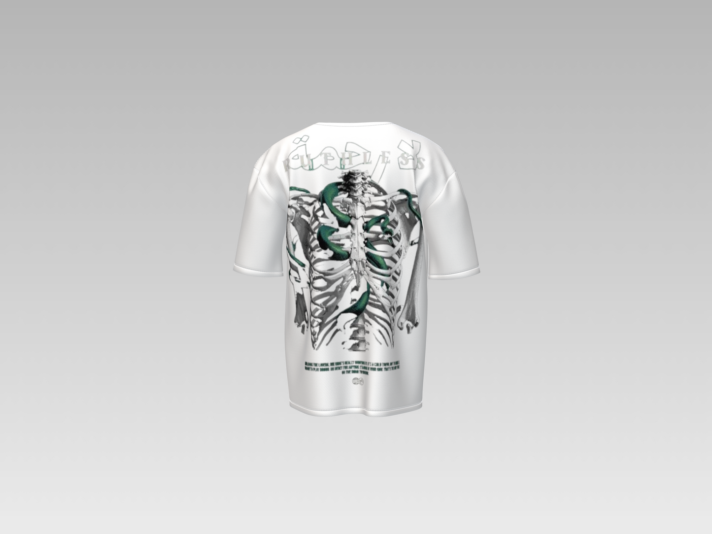 Ruthless X-Ray Heavyweight Tee - White