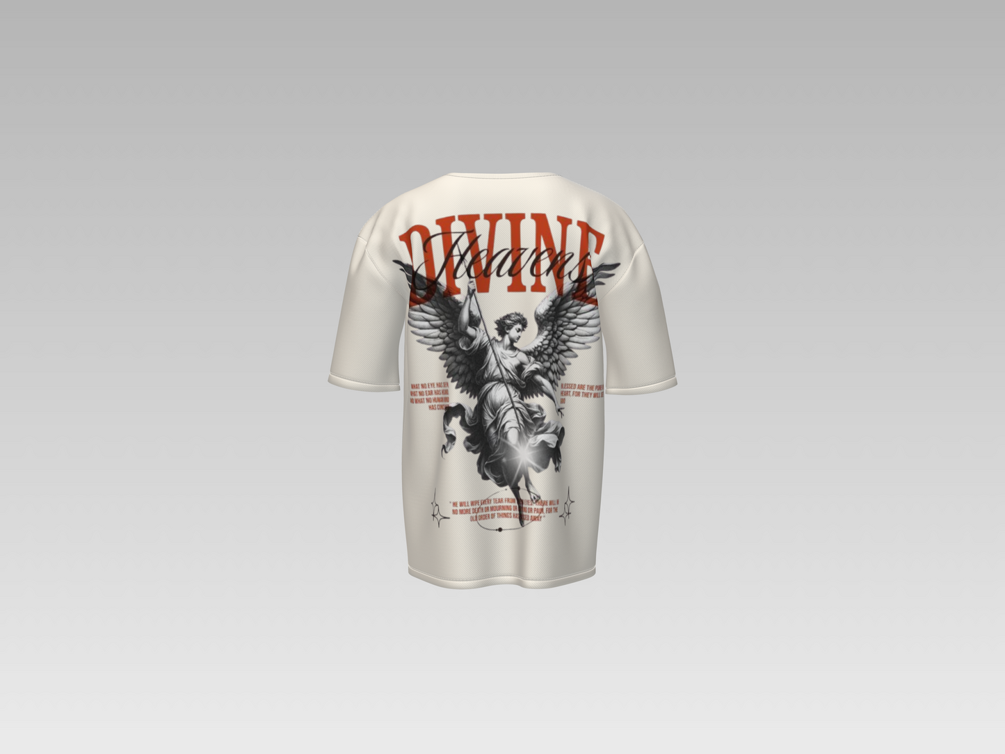MONDORE “Divine Madness” Oversized Graphic Tee - Angelic Justice Edition