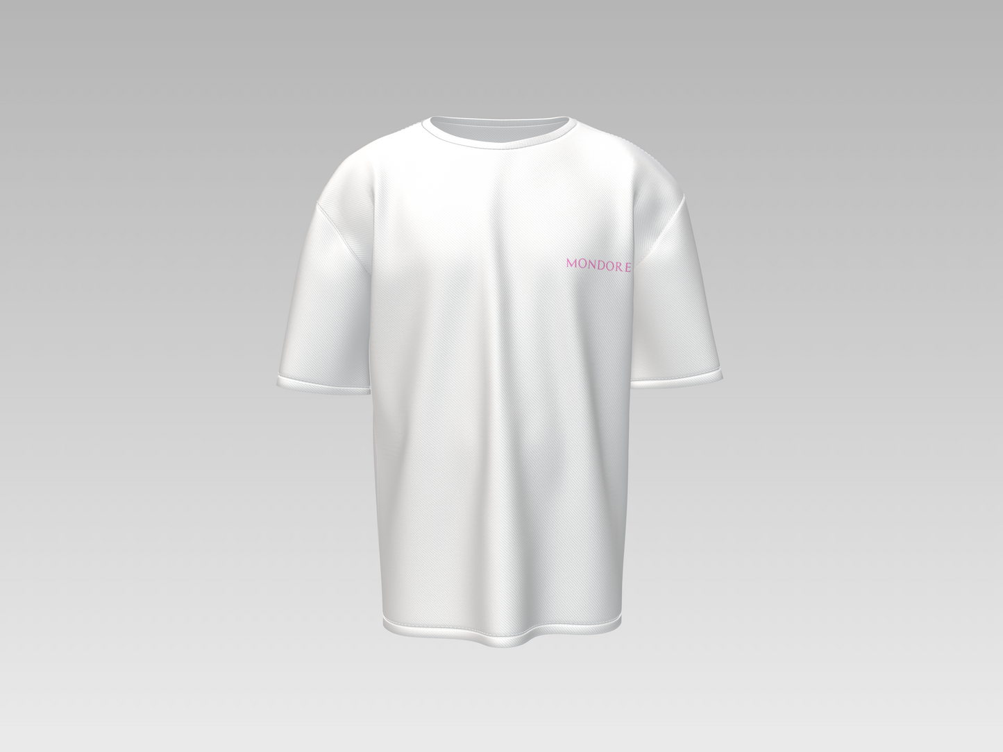 Mondore Sacred Guardian Angel Oversized Tee in White