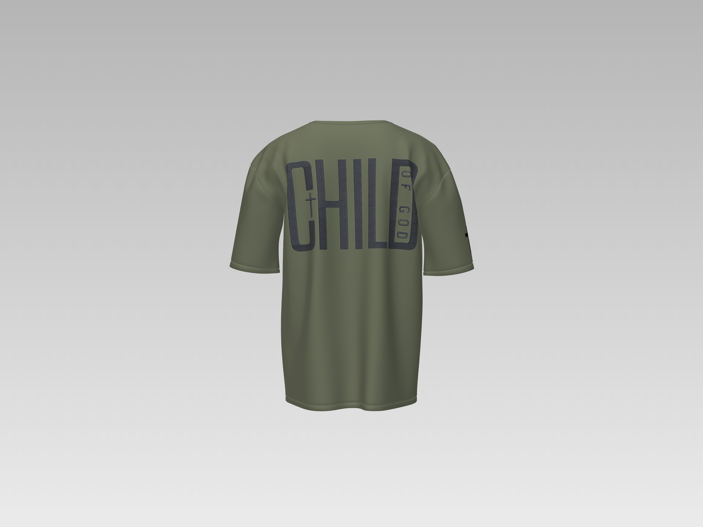 MONDORE “Child of God” Olive Green Premium Tee