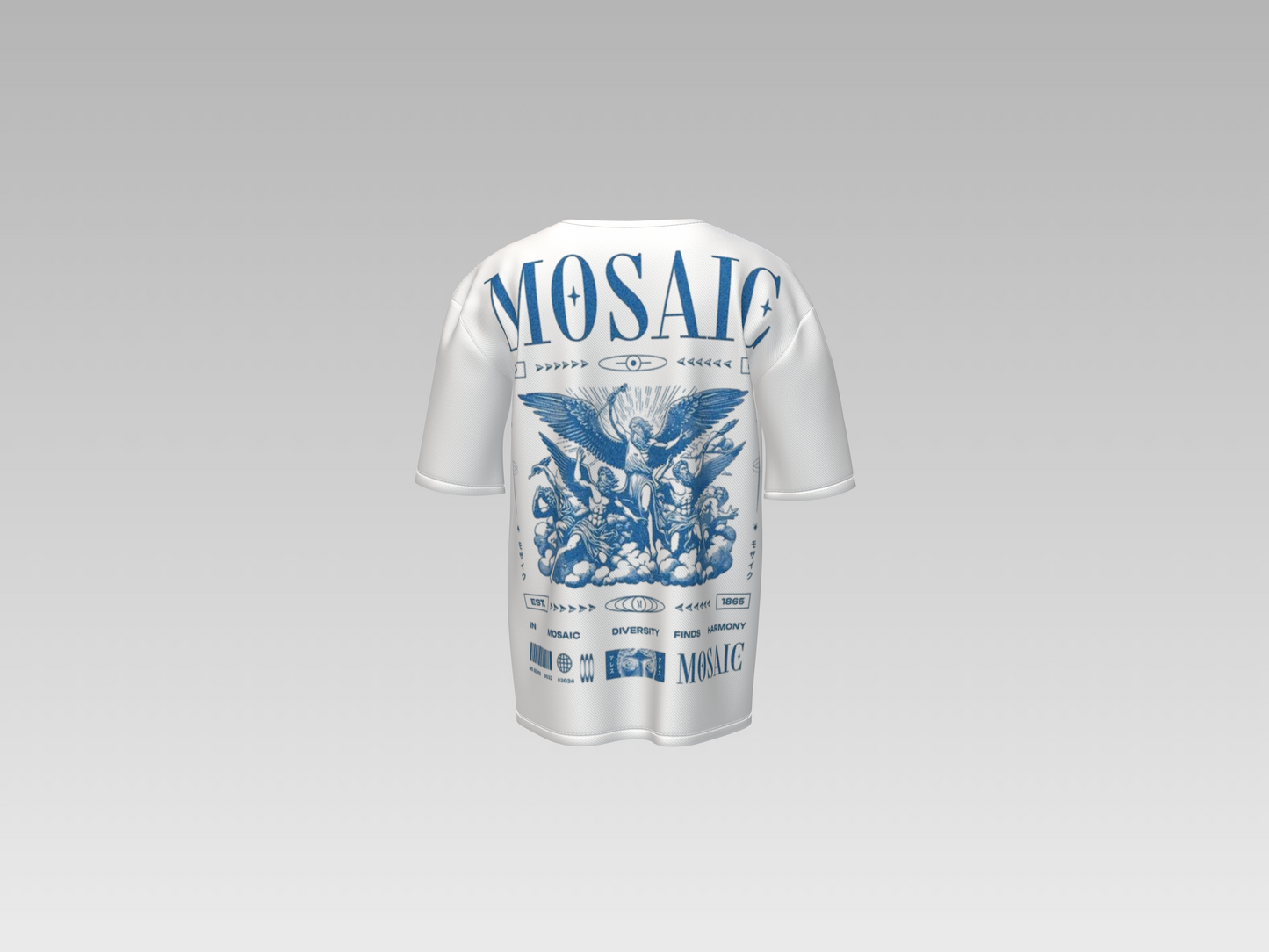 Mosaic Guardian Heavyweight Tee - White