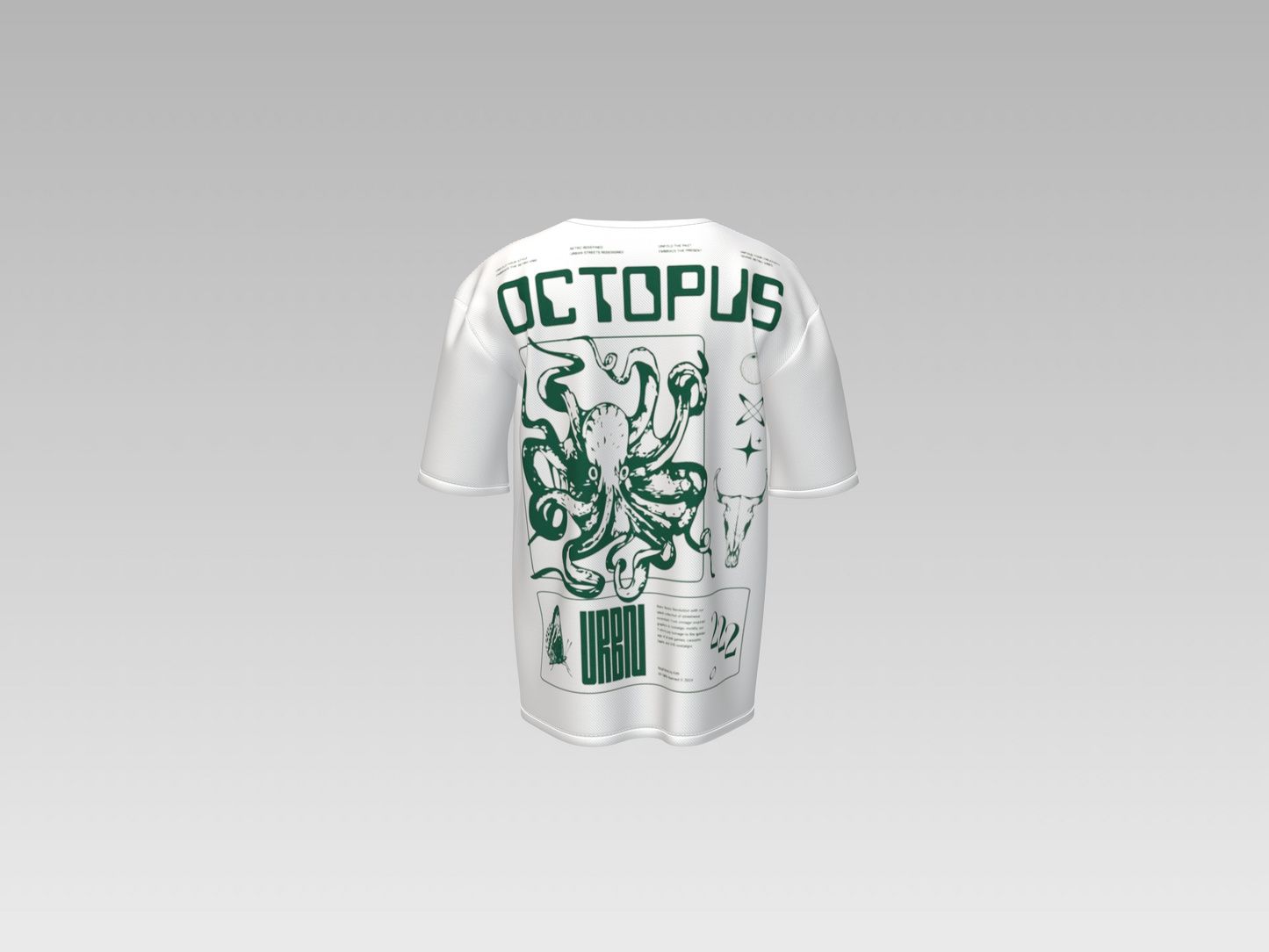 Urban Octopus Heavyweight Tee - White