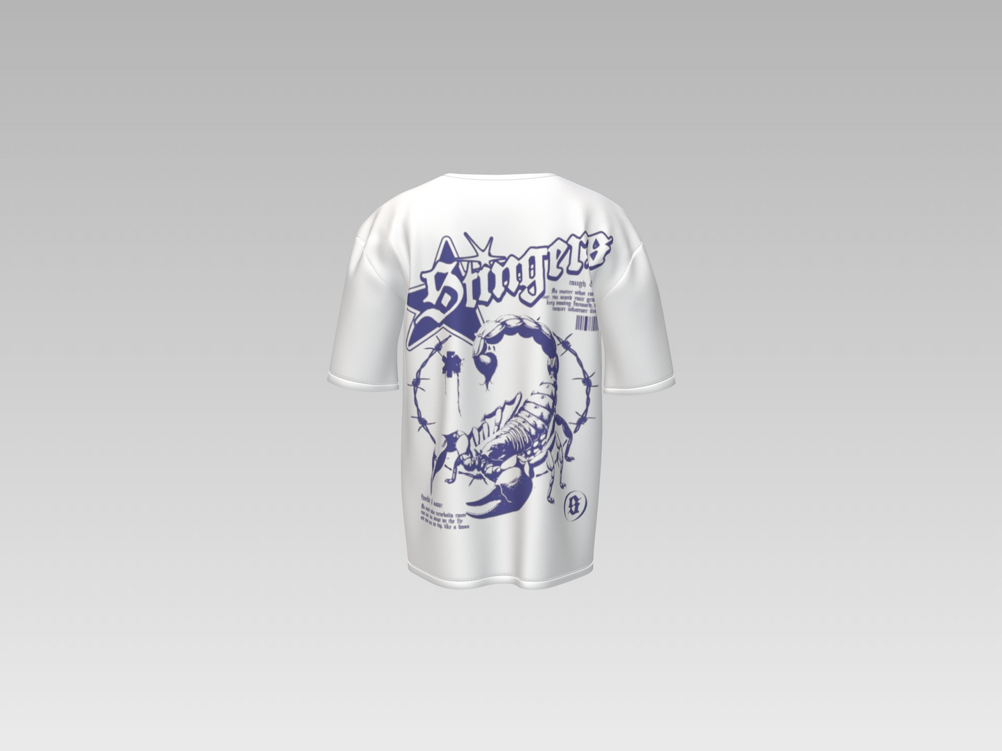 Stinger Scorpion Heavyweight Tee - White