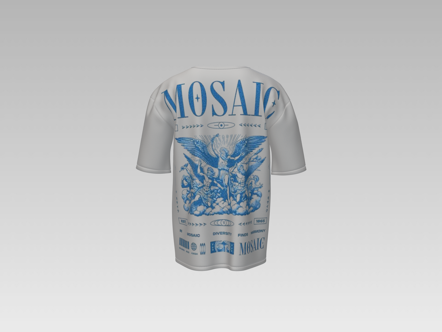 Mosaic Archangel Heavyweight Tee - White