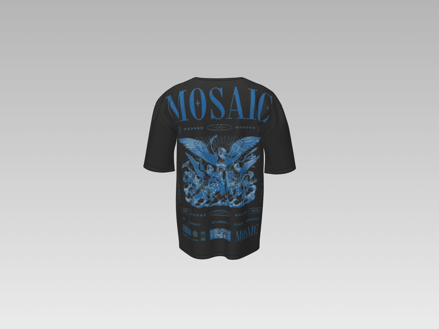 Mosaic Guardian Heavyweight Tee - Black