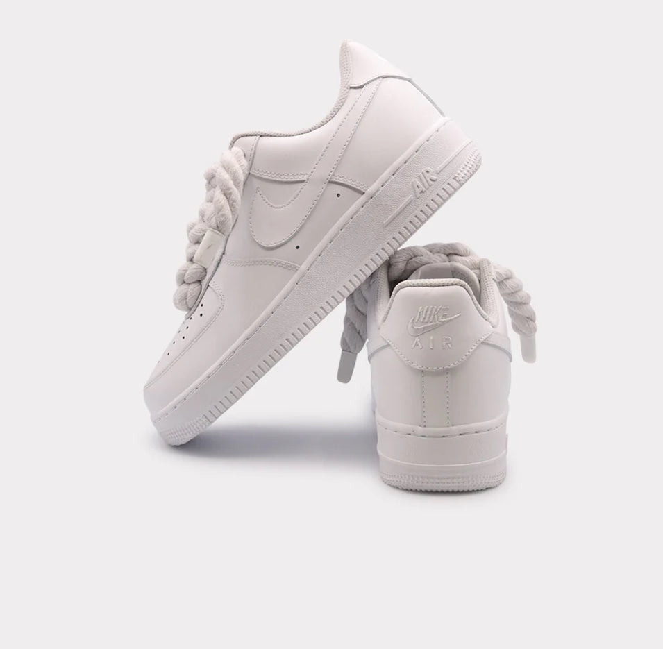 Nike Air Force 1 White - Rope Lace White