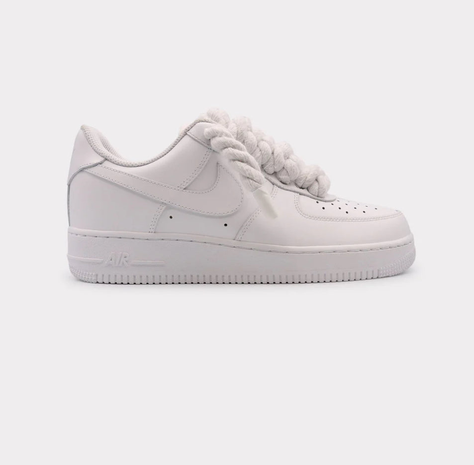 Nike Air Force 1 White - Rope Lace White