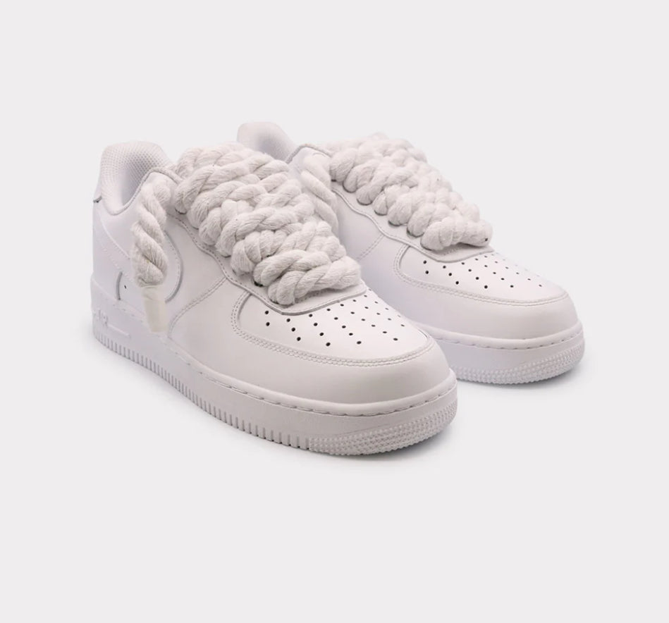 Nike Air Force 1 White - Rope Lace White