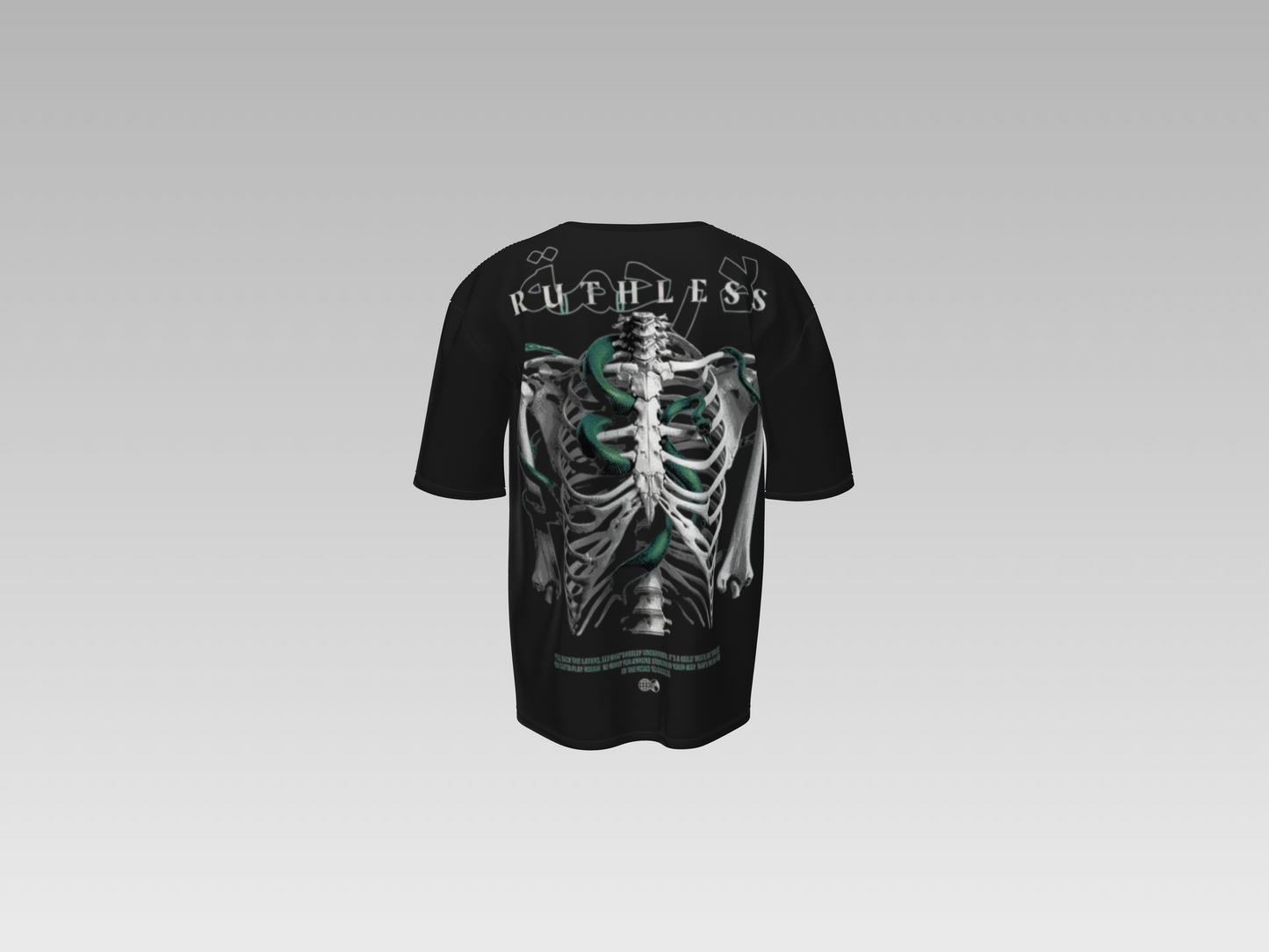Ruthless X-Ray Heavyweight Tee - Black