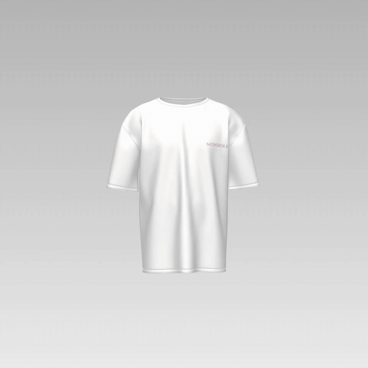 Mondore Sacred Guardian Angel Oversized Tee in White