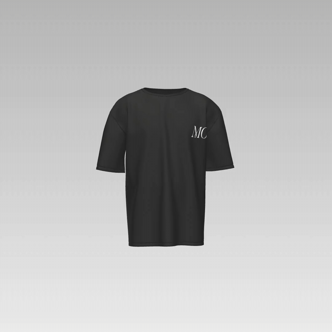 Saved Distortion Heavyweight Tee - Black